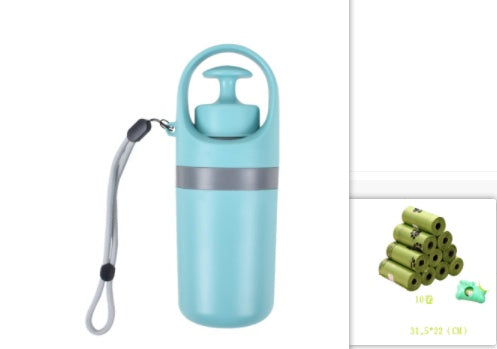 Portable Poop Scooper — Built-In Bag Dispenser, One-Hand Clean-Up, Eight-Claw Grabber