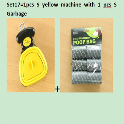 Foldable Pooper Scooper — Travel Dog Waste Picker, Leak-Proof Bag Holder, One-Hand Clean-Up
