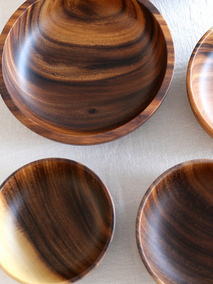 Rustic Acacia Bowl — Eco-Friendly, Food-Safe, Perfect for Salads, Fruit & Décor