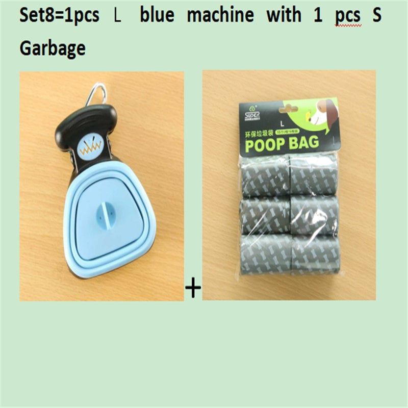 Foldable Pooper Scooper — Travel Dog Waste Picker, Leak-Proof Bag Holder, One-Hand Clean-Up