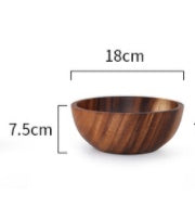 Rustic Acacia Bowl — Eco-Friendly, Food-Safe, Perfect for Salads, Fruit & Décor