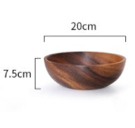 Rustic Acacia Bowl — Eco-Friendly, Food-Safe, Perfect for Salads, Fruit & Décor