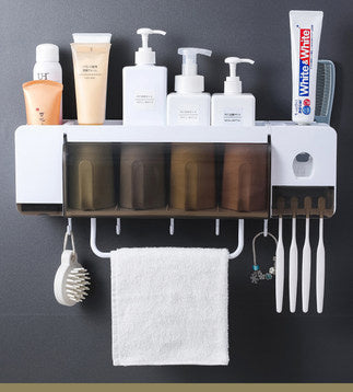 UV Toothbrush Sanitizer & Holder — Punch-Free Wall Mount, Family Rack, USB Rechargeable