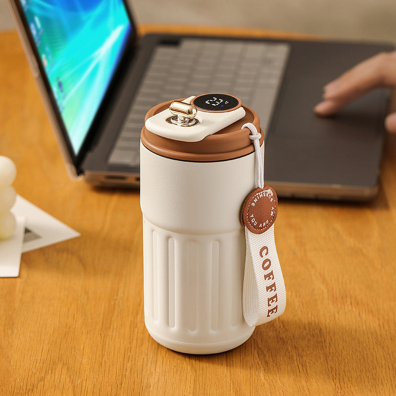 Smart Digital Thermos Bottle — 450 ml Vacuum Insulated, Touch Temperature Display, Leak-Proof
