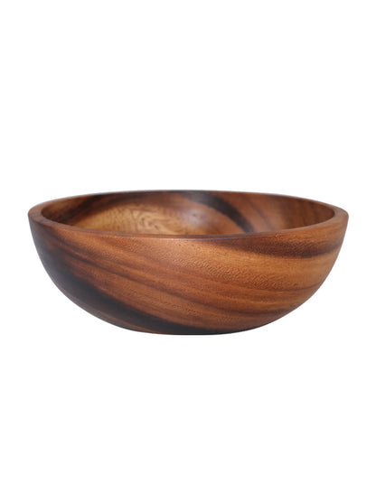 Rustic Acacia Bowl — Eco-Friendly, Food-Safe, Perfect for Salads, Fruit & Décor