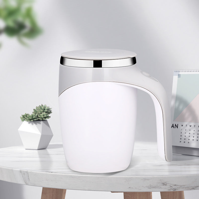 Rechargeable Magnetic Self-Stirring Mug — Auto Mix for Coffee, Matcha, Protein & Milkshakes