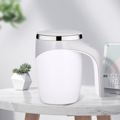 Rechargeable Magnetic Self-Stirring Mug — Auto Mix for Coffee, Matcha, Protein & Milkshakes