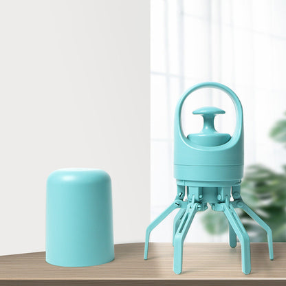 Portable Poop Scooper — Built-In Bag Dispenser, One-Hand Clean-Up, Eight-Claw Grabber