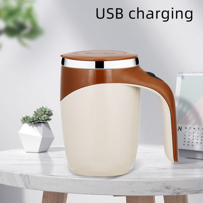 Rechargeable Magnetic Self-Stirring Mug — Auto Mix for Coffee, Matcha, Protein & Milkshakes